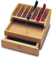 Pliers Rack, Wooden With Drawer 