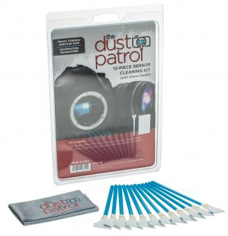The Dust Patrol Sensor Cleaning Kit w. 12x Alpha Swabs 20mm + Micro Fiber Cloth 