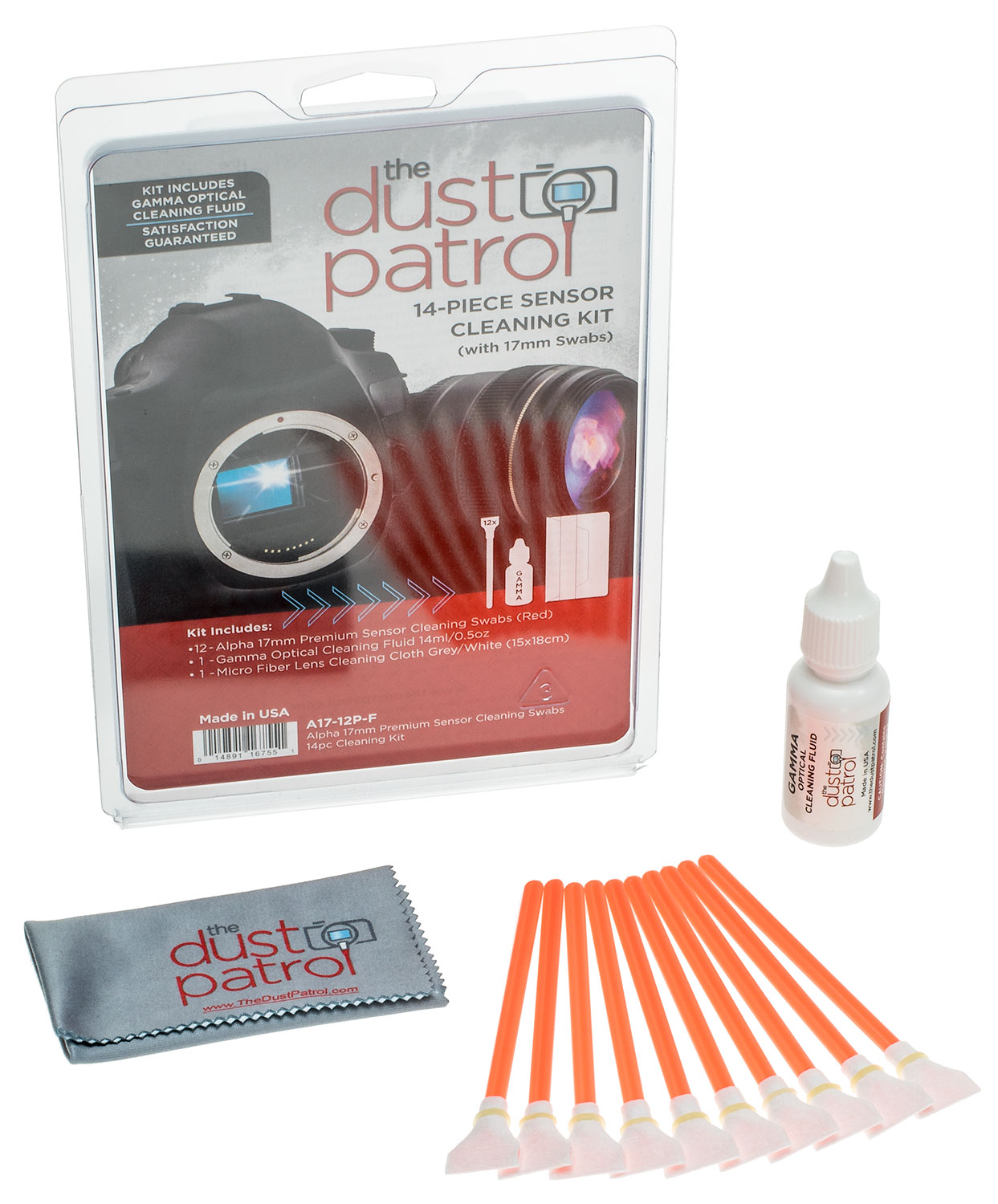 Micro-Tools Europe Tools | The Dust Patrol Sensor Cleaning Kit w. 12x Alpha  Swabs APS-C + Gamma Fluid + Micro Fiber Cloth | buy online